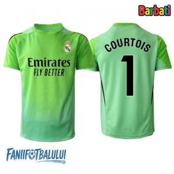Real Madrid Thibaut Courtois #1 Portarii Tricou Fotbal Replică 2025-26 Barbati Deplasare